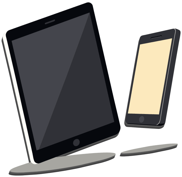 image of tablet and mobile